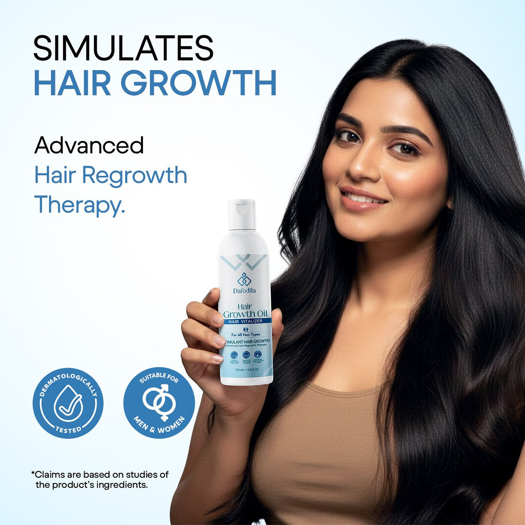Dafodila Hair Growth Oil for Men & Women – Hair Vitalizer, Stimulates Hair Growth – 100ml