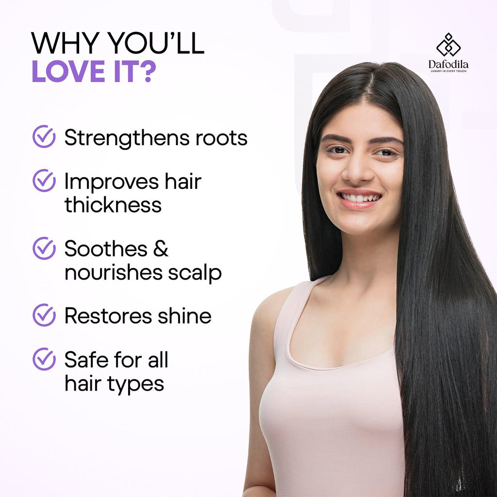 Dafodila Hair Growth Serum for Men & Women | Boost Hair Growth, Strengthens Roots – 100ml