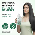 Dafodila Anti-Hairfall Shampoo for Men & Women with Arnica, Olive & Castor – 300ml