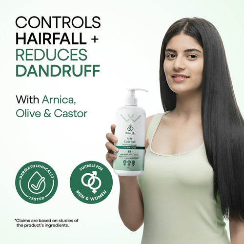Dafodila Anti-Hairfall Shampoo for Men & Women with Arnica, Olive & Castor – 300ml